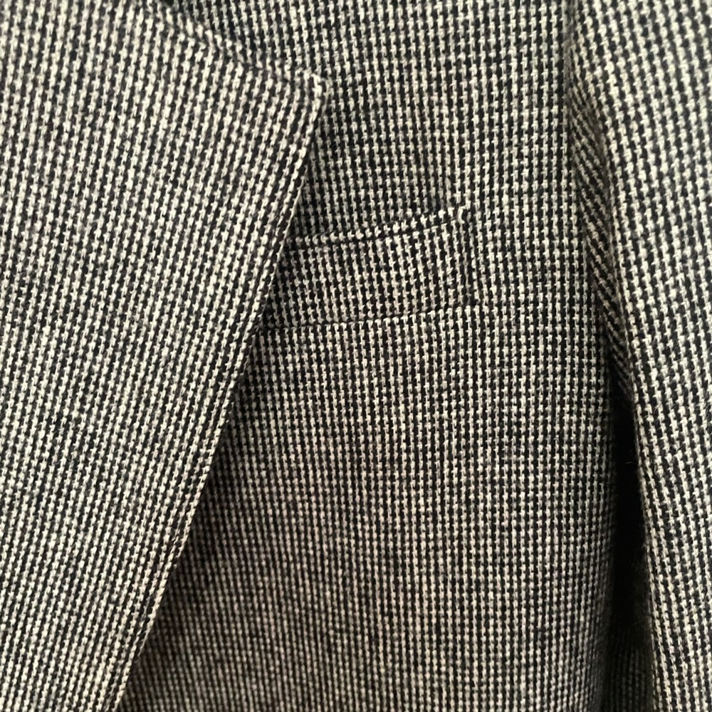 Pendleton Vintage One Button Tweed Blazer Gray/Bl… - image 5